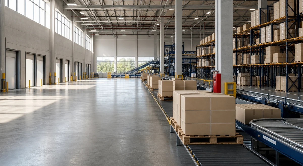 Operasi logistik modern yang menggambarkan kebutuhan teknologi lintas industri
